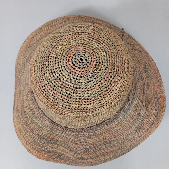 Helen Kaminski Provence 10 Packable Raffia Wide Brim Hat Multicolor - Picture 6 of 16